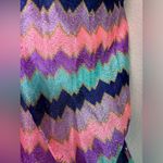 Victoria's Secret Victoria’s Secret Multi Color Chevron Stripe Halter Tie Shorts Romper Coverup S Photo 6