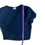 TNA Black Cropped Casual crew neck t Photo 2