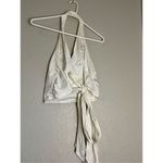 Lafayette 148  white halter tie wrap shirt top 10 Photo 2