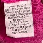 Johnny Was Women's XS Magenta Fuchsia Floral Embroidered Blouse Photo 7