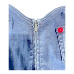 True Religion  Women's X Manchester United Skinny Stretch Denim Overall Jumpsuit Photo 7