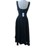 Odd Muse Ultimate Muse High Waist Square Neck Midi Dress Black Size Medium NWT Photo 5