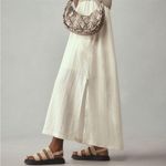 Anthropologie  Sleeveless Sweater Twofer Maxi Dress Size XL Sweater Knit Cotton Photo 2