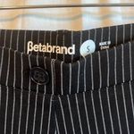 Betabrand  Wide Leg Pin Stripe Yoga Business Pant Photo 1