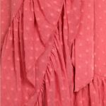 Lulus Have Harmony Swiss Dot Ruffled Faux Wrap Midi Dress in Mauve Size Medium Photo 10