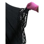 NWT Antthony Originals Poncho Womens One Size Black Fringe Knit Fashion Photo 2