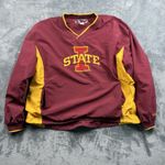 Campus Specialties Size Large Iowa State Pullover Red/Yellow Logo Embroidered Red Photo 0