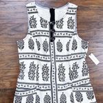 Anthropologie • Woodblock Midi Dress cream brown floral print stretch twill Photo 3