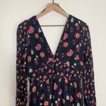 La Maison Talulah Pink Floral Long Sleeve Maxi Dress Medium Feminine Blue Photo 9