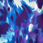 Dressbarn Dress 14 Blue Purple Watercolor Tiered Ruffle Midi Flowy Vacation Photo 4