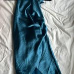 Satin Mini Dress Blue Size M Photo 1