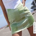 Kendall + Kylie  pacsun green skirt Photo 0