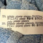 ZARA Blue Velvet Velour Crewneck Short Sleeve Stretch T-Shirt Crop Top Sweater S Photo 4