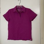 FIGS  purple raspberry polo short sleeve top size XS Photo 0