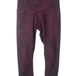 Lululemon  Women’s Wunder Under Purple / Burgundy Printed Crop Leggings Size 6 Photo 0