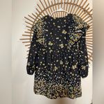 Lost + Wander Field of Dreams Black Floral Long Slv Dress Ruffle Boho Prairie Photo 12