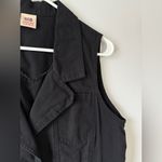 Faded Glory VTG Y2K  Black Sleeveless Vest Denim Retry Funky Hippie Boho Size S M Photo 3