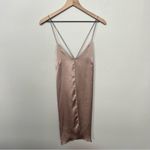 Urban Outfitters NWT Satin Tie Back Slip Dress Bronze Size Small Photo 12