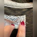 Anthropologie | Saturday Sunday Moss Green Crochet Back Swing Dress Size XS Photo 9