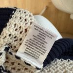 Z Supply Knit Striped Putty Broadbeach Stripe Sweater Navy Size Small Photo 4