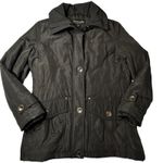 Forecaster of Boston Black Coat Womens Small Zip Up Button Adjustable Jacket Photo 0