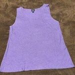Eileen Fisher Sleeveless Tank Top Purple Italian Yarn Knit Linen Cotton Blend M Photo 0