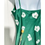 Princess Polly Women's Floral Satin Slip Mini Dress Green Size 6 Photo 5