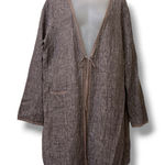 Eileen Fisher  Italian linen blend open-front long cardigan Photo 0