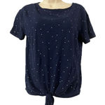 Old Navy Polka Dot Bottom Tie Top Navy size small Photo 0