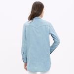 Madewell • Oversized Chambray Boyshirt button down boyfriend shirt denim blue Photo 13