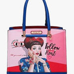 Nicole Lee NWT  Daisy Takes Love Fashion Satchel Bag Purse Multi Color w/Dust Bag Photo 0