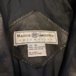 Vintage Maggie Lawrence Collection Women's Long Black Leather Jacket Size Medium Photo 5