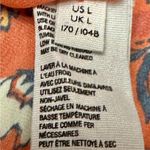 Free People Asymmetrical Embellished Raglan Blouse Orange Romantic Boho Chic Photo 9