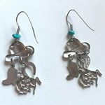 Back In The Saddle Cowboy western turquoise dangle earrings Photo 2