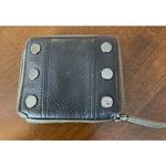 Hammitt  5 North Compact Wallet Black Pebbled‎ Leather Gunmetal Hardware Dust Bag Photo 6