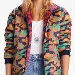 💕MOTHER💕 Two Faced Puffer Jacket Reversible Camo Size L Photo 0