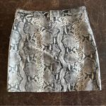 BB Dakota Faux Leather Snake Skin Print Mini Skirt Photo 5