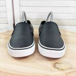 Vans Asher Perforated Leather Slip On Sneakers Black Womens 8 Photo 1