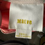 Maeve  Cream Lace Cap Sleeves Orange Blouse Short Sleeve Top Size Small Anthro Photo 2