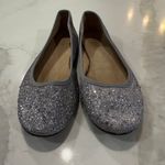 Style & Co Round Toe Silver Glittery Ballet Flat Shoes Women’s Size 8 Rhinestone Photo 4