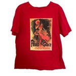 Forever 21  Red Vintage Palais Glace Graphic Print Short Sleeve Shirt Sz Medium Photo 0