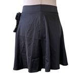 SheIn  Faux Wrap Satin Mini Skirt Photo 7