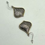 NEW REAL SIMPLE drop dangle open mesh pattern gold and silver fashion earrings Photo 7