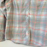 Columbia Women's Omni-Wick Light Blue Plaid Button Down Flannel Shirt Size M Photo 3