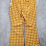 Wild Fable Yellow Plaid Straight Boho Flare Wide Leg Dress Bottom Pants Plus 16 Photo 4