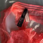Victoria's Secret NWT Victoria’s Secret 2 Piece - Neon Coral V- Neck Floral Lace Strapless Corset Bralette. Size M Photo 8