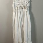 Aerie Cotton White Maxi Dress with Crochet Details Size S Photo 4
