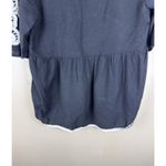 ZARA Black Peplum Top Size Small White Embroidered Lace Short Sleeve Blouse Photo 8