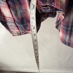 Hollister Sweater Y2k Large Red Plaid Flannel Layered Look Long Sleeve Top Photo 4