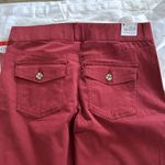 Gloria Vanderbilt  Pull on Wide leg Crop tummy control Pant, Maroon, Size 8, NWT Photo 5